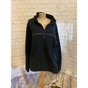 Harley Davidson men's pullover large black 1/4‎ zip